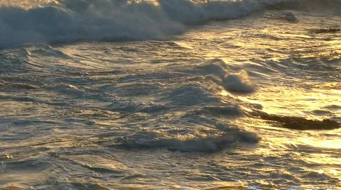 Golden Waves Video stock 751805