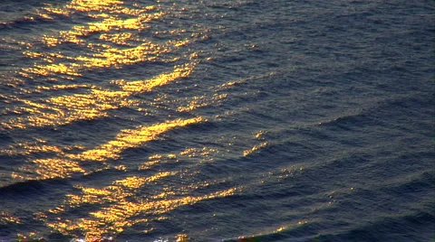 Golden Waves Video stock 1064919