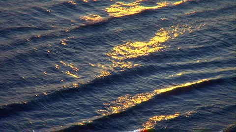 Golden Waves Video stock 1064931