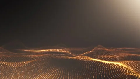 Golden Waves Video stock 279992400