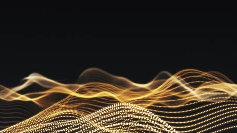 Golden Waves Stock Footage 280654151