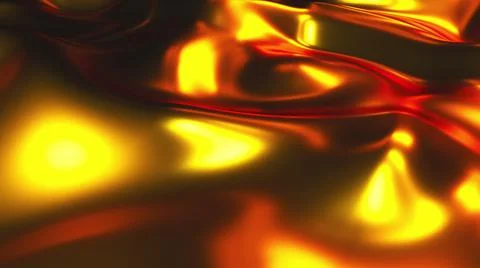 Golden waves with highlights Stock Illustration