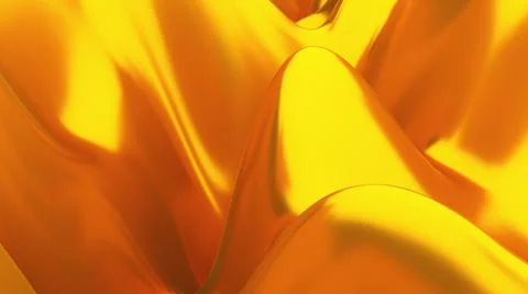Golden waves with highlights Stock Illustration