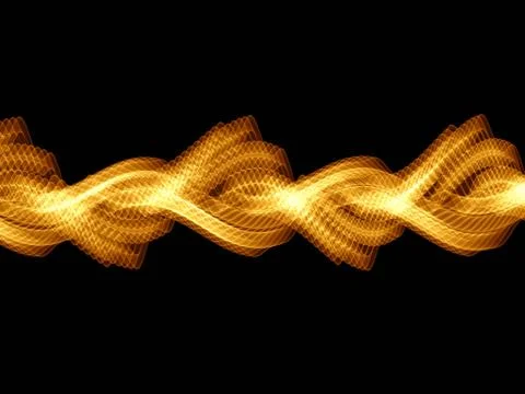 Golden Waves Stock Illustration