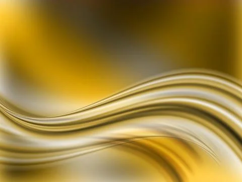 Golden waves Stock Illustration