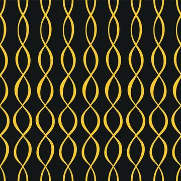Golden Waves Pattern Vector Seamless Golden Waves Pattern Copyright: xZoon... Stock Photos