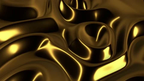Golden wavy backdrop Stock Footage 196922280