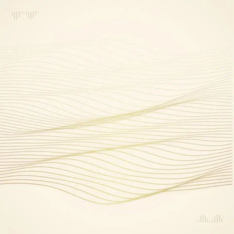 Golden Wavy Lines Abstract Background, Elegant Flowing Waves, Minimalist Go.. Stock Footage 346280526