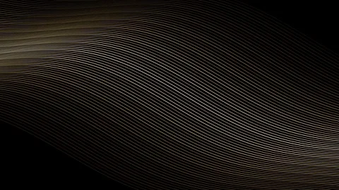 Golden wavy lines abstract background animation flowing elegant glowing lig.. 库存影片 347845720