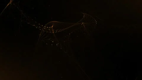 Golden wavy lines pattern motion background  Seamless looping animation. Stock Footage 243798790