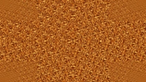 Golden, wavy, repeating pattern with some blurred lights Video stock 331647071