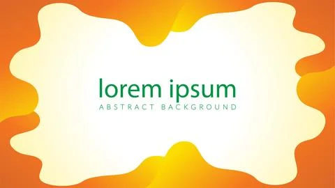 Golden wavy shape vector illustration. Abstract frame background design tem.. Illustrazione stock