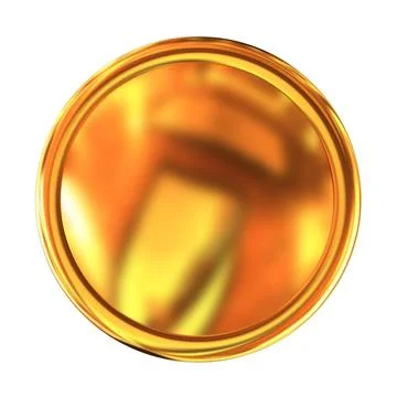 Golden Web button isolated on white background Golden Web button isolated ... Stock Photos