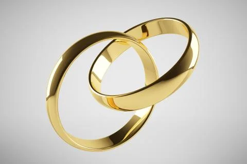 Golden wedding ring Stock Illustration