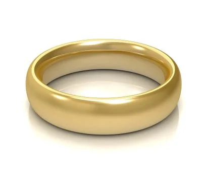 Golden wedding ring Stock Illustration