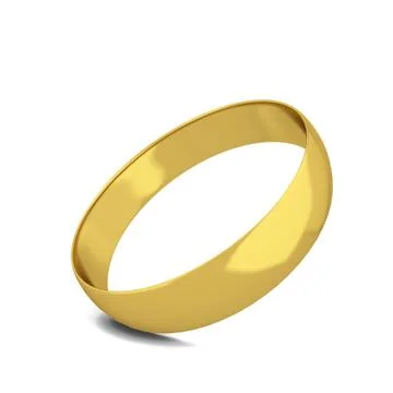 Golden wedding ring Stock Illustration