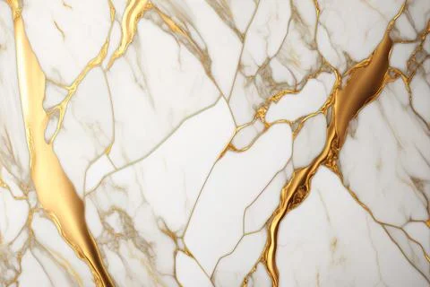 Golden white marble background texture, pattern design Stockillustratie