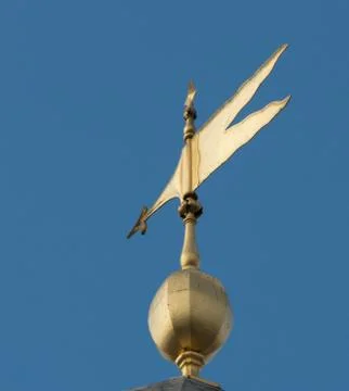 Golden Wind Vane Stock Photos