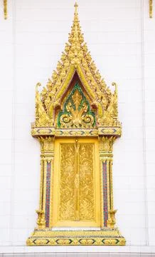 Golden window Fotos Stock