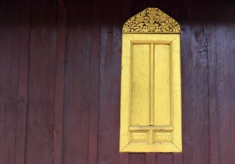 Golden window Stock Photos