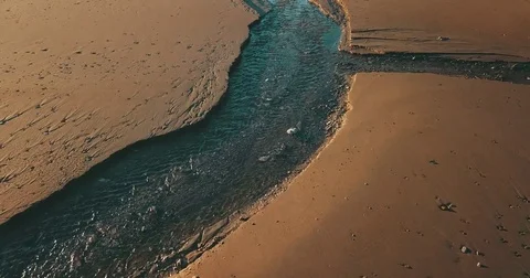 Golden Winter Beach Video stock 84486713