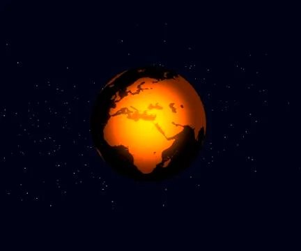 Golden World Stock Illustration
