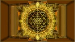 Shri Yantra wall 3D animation., Stock Video