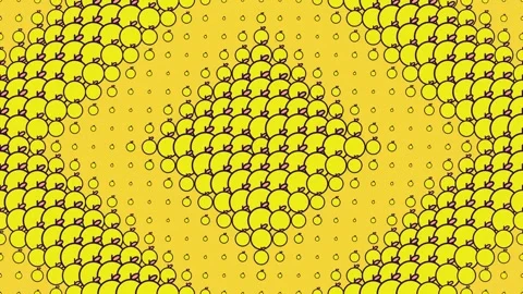 Golden Yellow Diamond Geometric Grid Loop Stock Footage 342585352