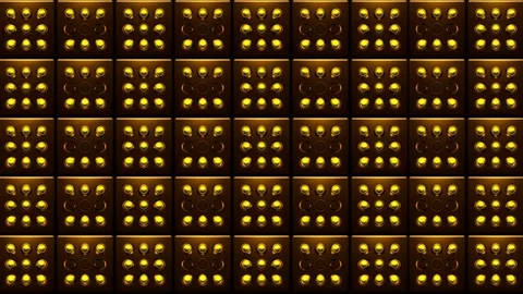 Golden Yellow Dot Pattern VJ Loops Stock-Footage 74358965