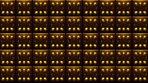 Golden Yellow Dot Pattern VJ Loops Video stock 74359175