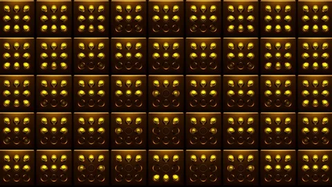 Golden Yellow Dot Pattern VJ Loops Video stock 74359182