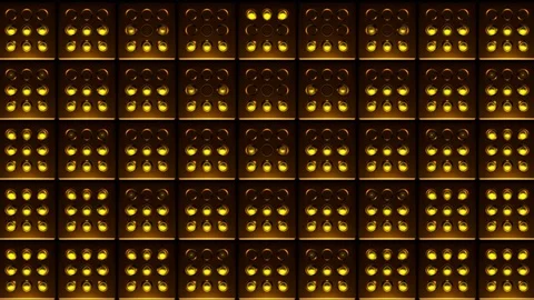 Golden Yellow Dot Pattern VJ Loops Stock-Footage 74359183