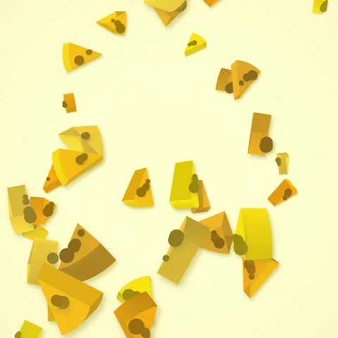 Golden yellow falling leaves on clean white background, autumn nature footage Stock Footage 344776856