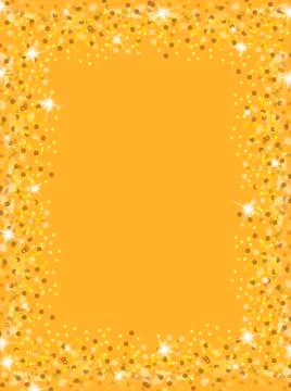 Golden yellow frame Stock Illustration