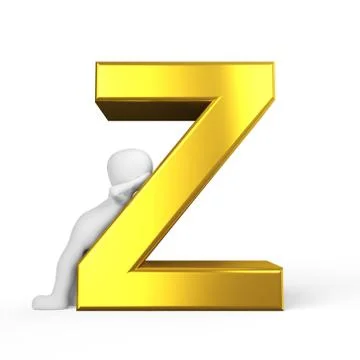 Golden z Stock Illustration