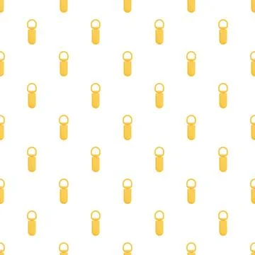 Golden zipper pull tabs seamless pattern background Stock Illustration