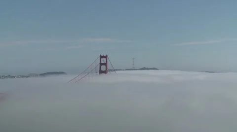 GoldenGateBridge with heat compression 2 Video stock 10743200