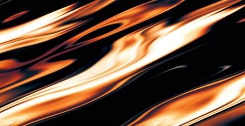Golder Trend Colored Fluids Lines Flowing Wavy Abstract Background Stock Footage 139225521