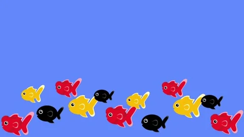Goldfish jumping animation Stock-Footage 314371802