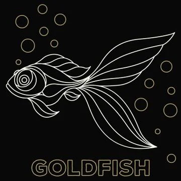 GoldFish logo vector Stock Illustration
