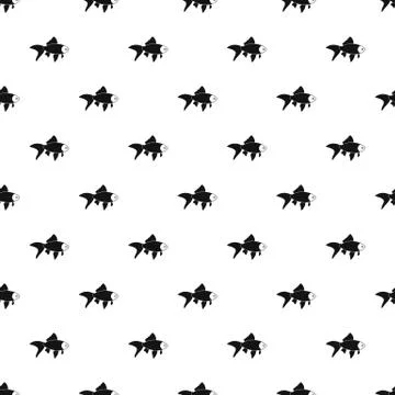 Goldfish pattern, simple style Stock Illustration
