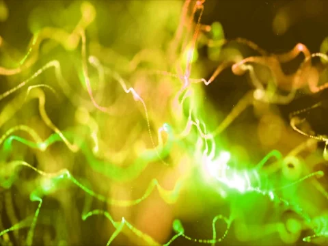 Goldish Random Particles 스톡 동영상 73617979