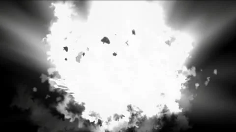 Goldmine Explosion and dazzling white rays laser light,the birth of galaxy and Stock Footage 8948153
