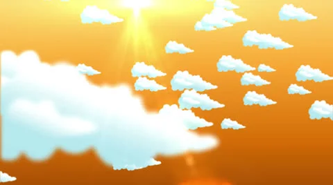 GoldSky_CloudsVBHD0098 Video stock 22575247