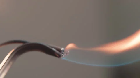 Goldsmith Making Beautiful Earring With Gas Torch . Unfinished Ear Ring Stock Footage 267083295