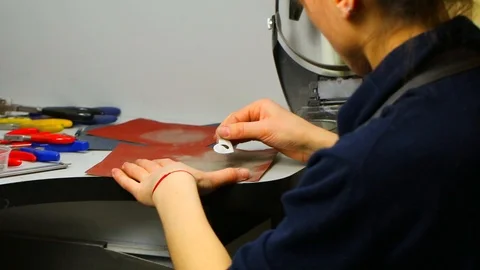 Goldsmith working on his workbench. Production and making manufacturing, factory Stock Footage 120009156