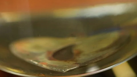 Goldsmith working on his workbench. Production and making manufacturing, factory Stock Footage 120010161