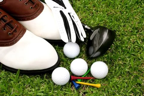 Golf accessories Stock Photos