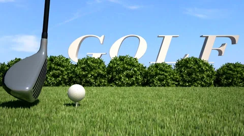 Golf animation Video stock 33185498