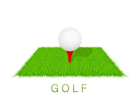 Golf background. Golf course. Vector stock illustration. Stock Illustration